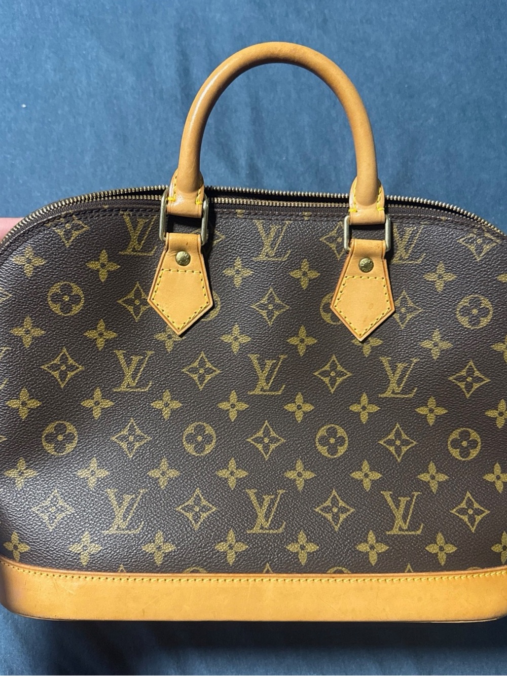 Louis Vuitton Monogram Canvas Top-Handle Tote in Brown and Tan